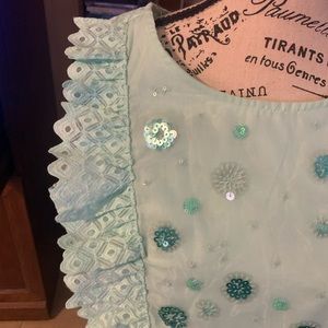 Beautiful green eyelet dress